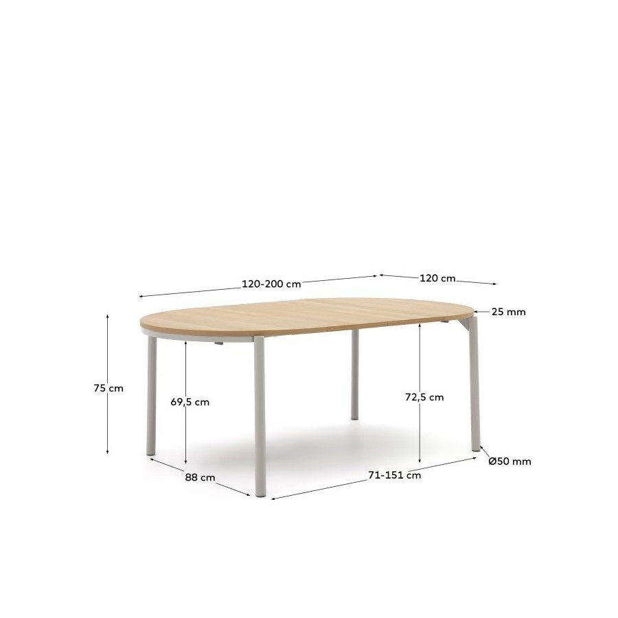 Mesa de Jantar Extensível Montuiri
