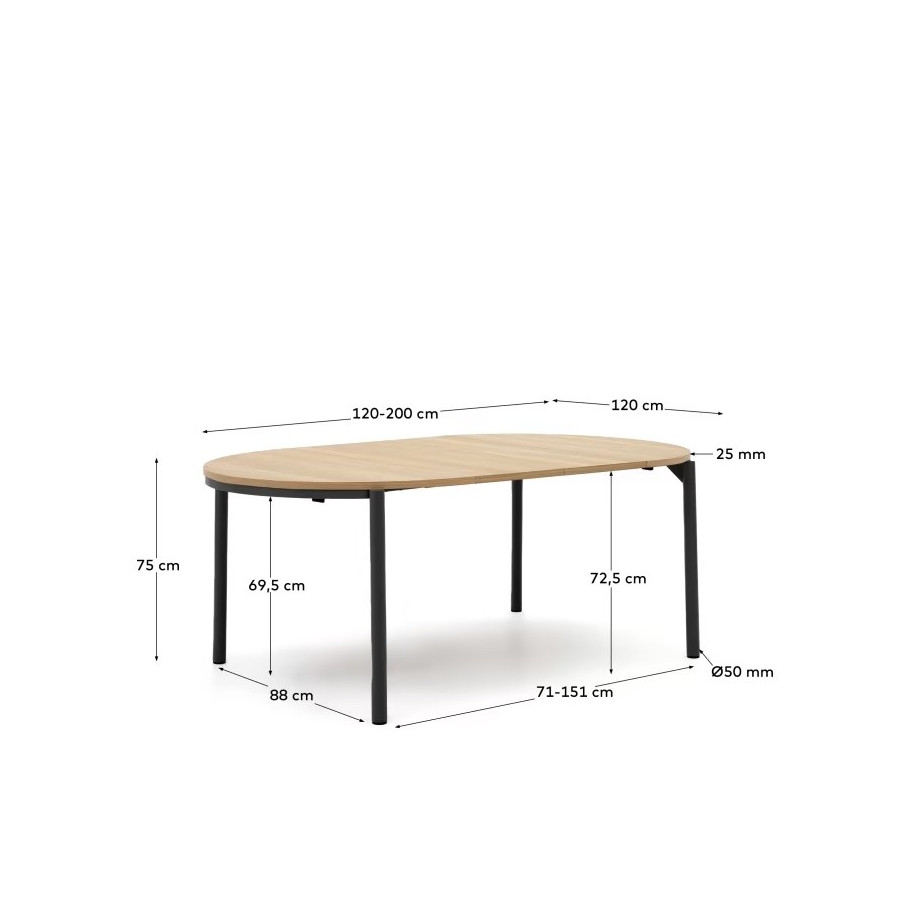 Mesa de Jantar Extensível Montuiri