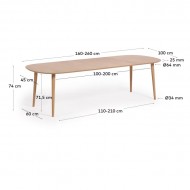 Mesa de Jantar Extensível Oqui