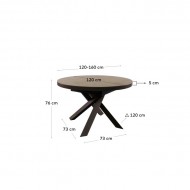 Mesa de Jantar Extensível Vashti