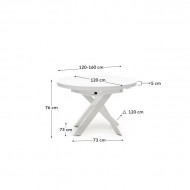 Mesa de Jantar Extensível Vashti