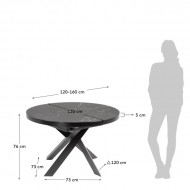 Mesa de Jantar Extensível Vashti