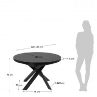 Mesa de Jantar Extensível Vashti