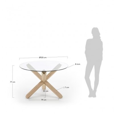 Mesa de Jantar Redonda Lotus