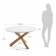 Mesa de Jantar Redonda Lotus