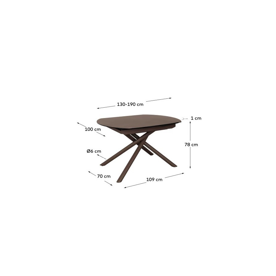 Mesa de Jantar Extensível Yodalia