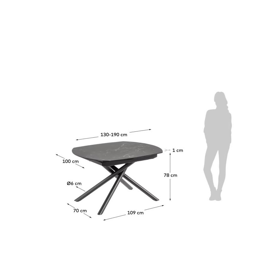 Mesa de Jantar Extensível Yodalia