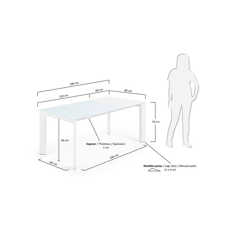 Mesa de Jantar Extensível Axis