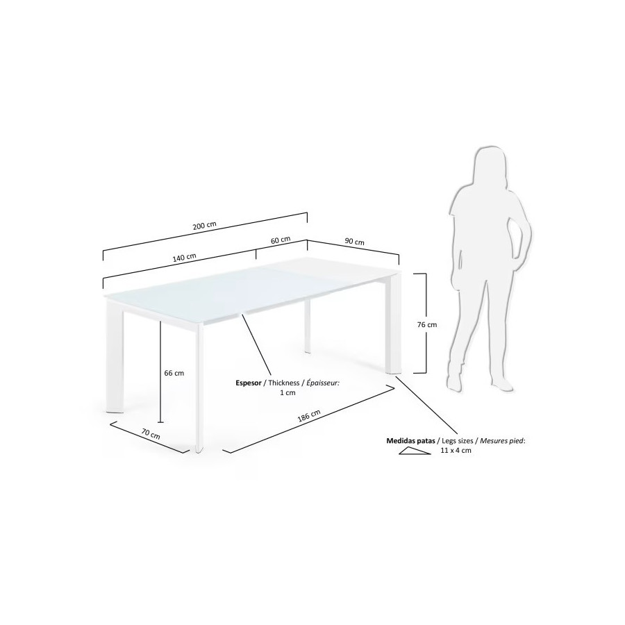 Mesa de Jantar Extensível Axis